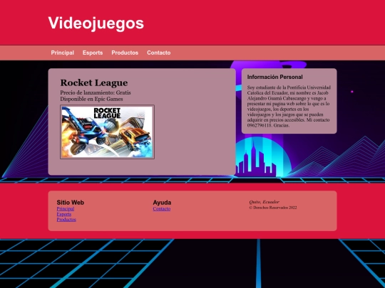 Mi pagina web adaptable/Productos screenshot