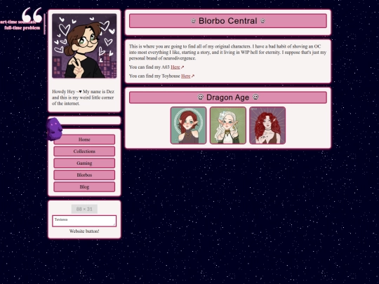 Pages/blorbos screenshot
