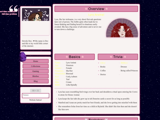 Pages/lyra screenshot