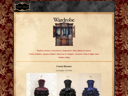 wardrobe/corset-dresses screenshot