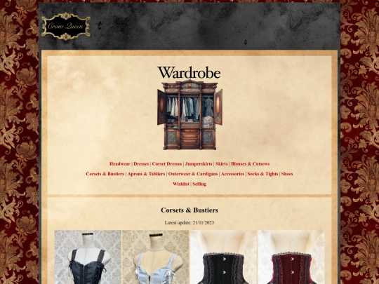 wardrobe/corsets screenshot