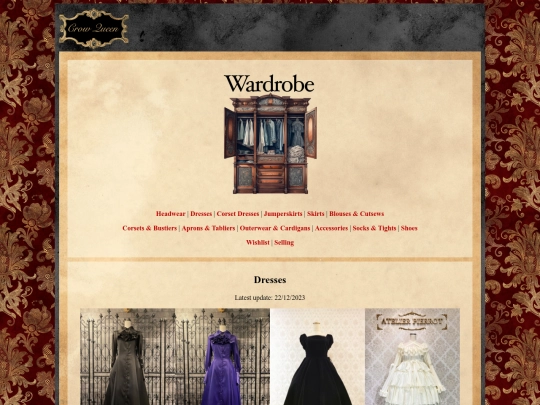wardrobe/dresses screenshot