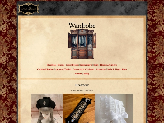 wardrobe/headwear screenshot