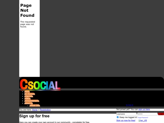 signup screenshot