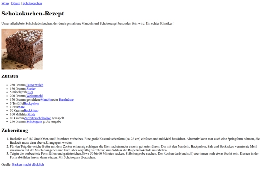 Schokokuchen screenshot