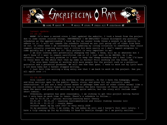 blog screenshot