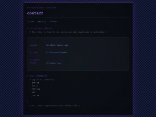 contact screenshot