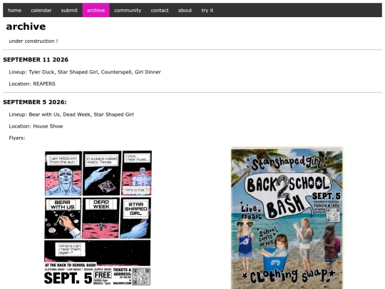 archive screenshot