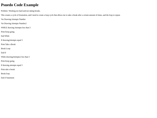 Psuedocode2 screenshot