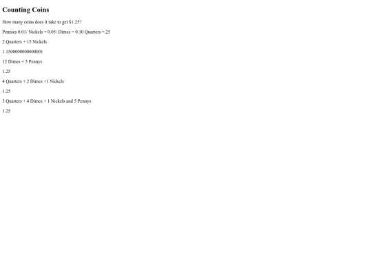 countingCoins screenshot
