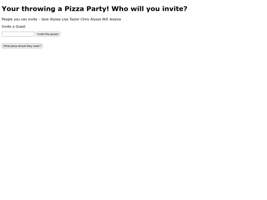 dinner screenshot