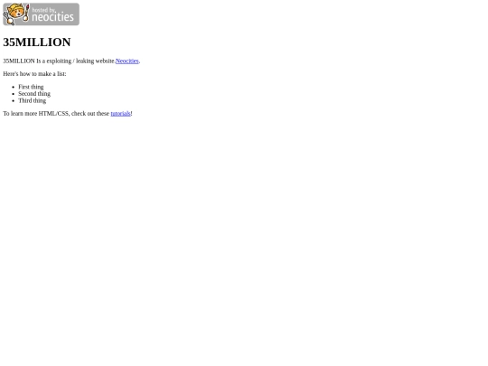 index screenshot