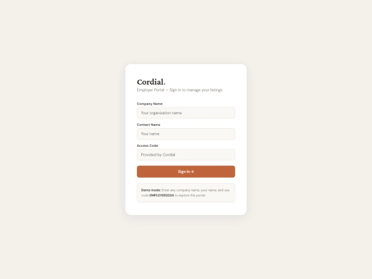 employer-portal screenshot