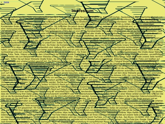 Impressum screenshot
