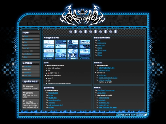 links screenshot