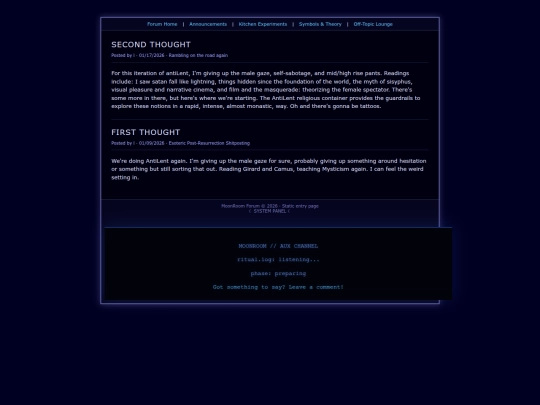 announcements screenshot