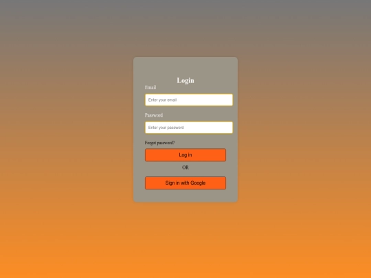 project2/login screenshot