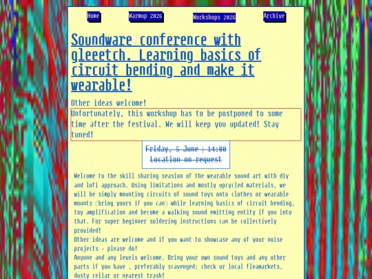 workshops screenshot