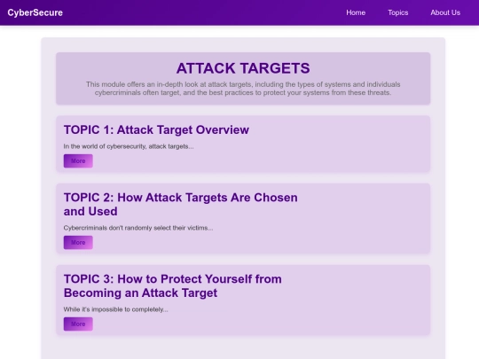 CyberSecure/attack_target screenshot