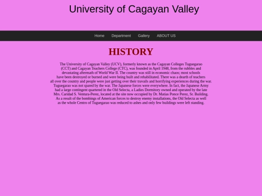 History screenshot
