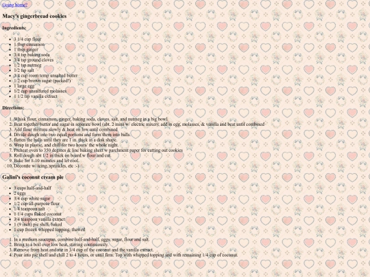 recipes screenshot