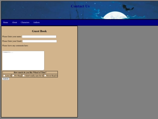 contact screenshot