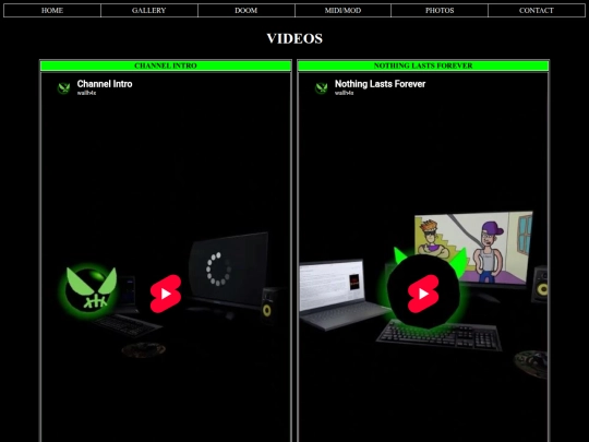 videos screenshot