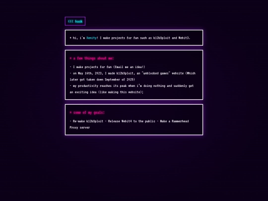 aboutme screenshot