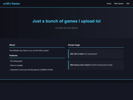games screenshot
