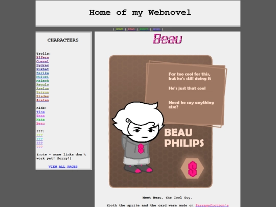 Beau screenshot