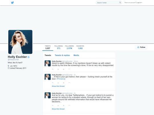 holly/twitter1 screenshot