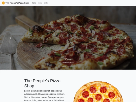 pizza/home screenshot