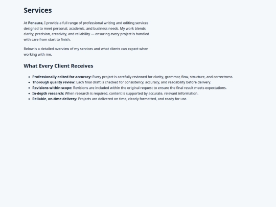 services screenshot