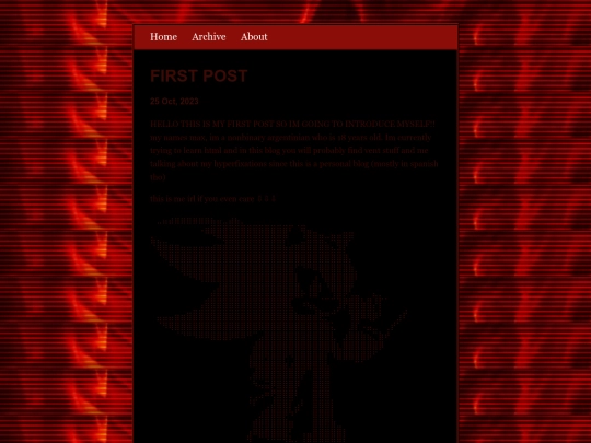 posts/2023-10-25-FIRST-POST screenshot