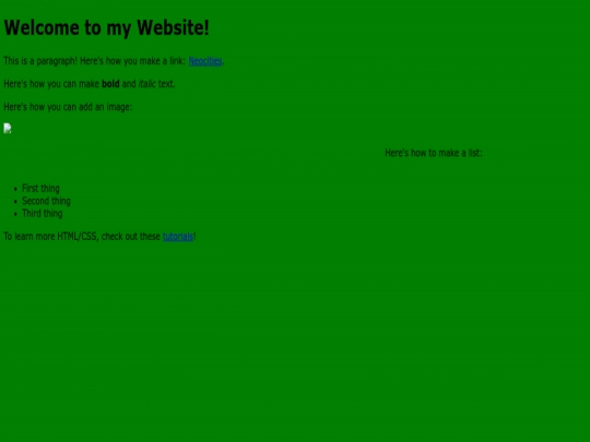 index screenshot