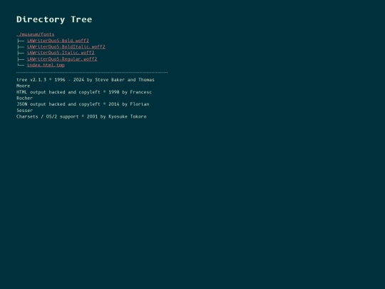 museum/fonts screenshot