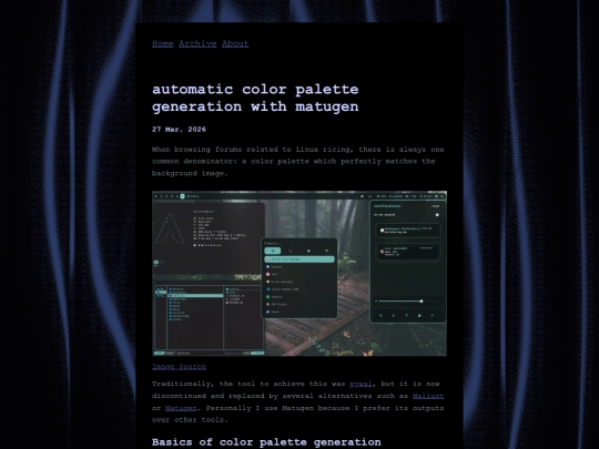 posts/2026-03-27-automatic-color-palette-generation-with-matugen screenshot