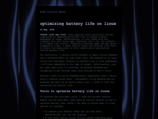 posts/2026-05-20-optimizing-battery-life-on-linux screenshot