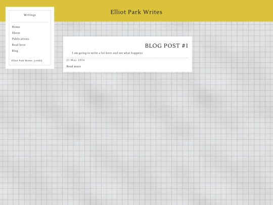 bloghome screenshot