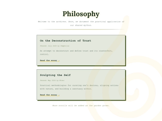 philosophy screenshot