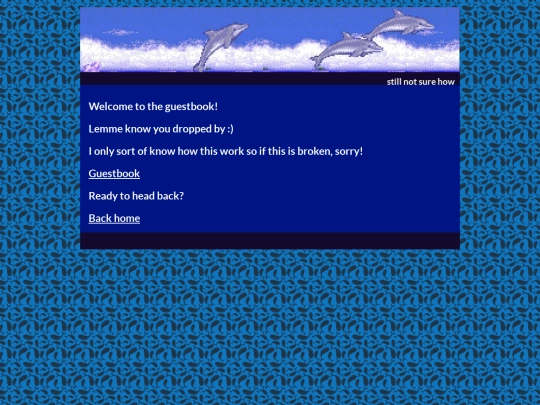 Guestbook screenshot