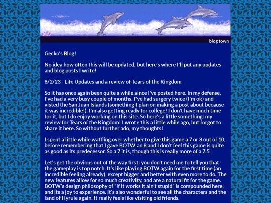 blog screenshot