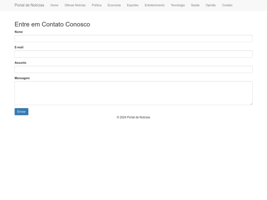 site boostrap/contato screenshot