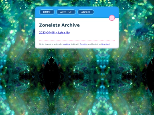 zonelets/archive screenshot