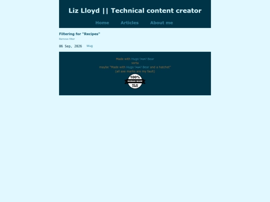tags/recipes screenshot