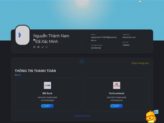 thongtinthanhtoan screenshot