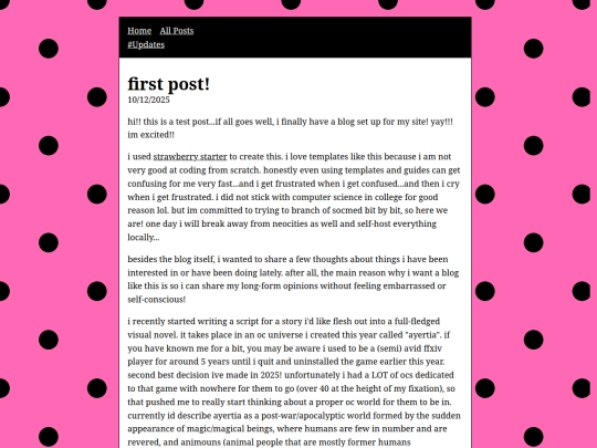 blog/posts/first post screenshot