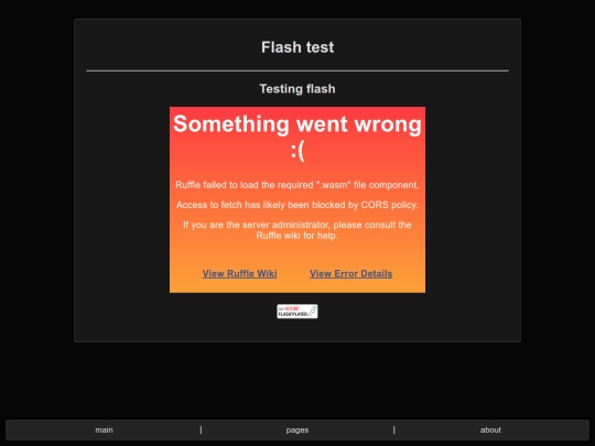 test screenshot