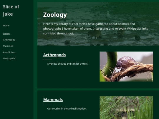 zoology screenshot