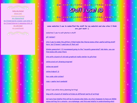 links screenshot